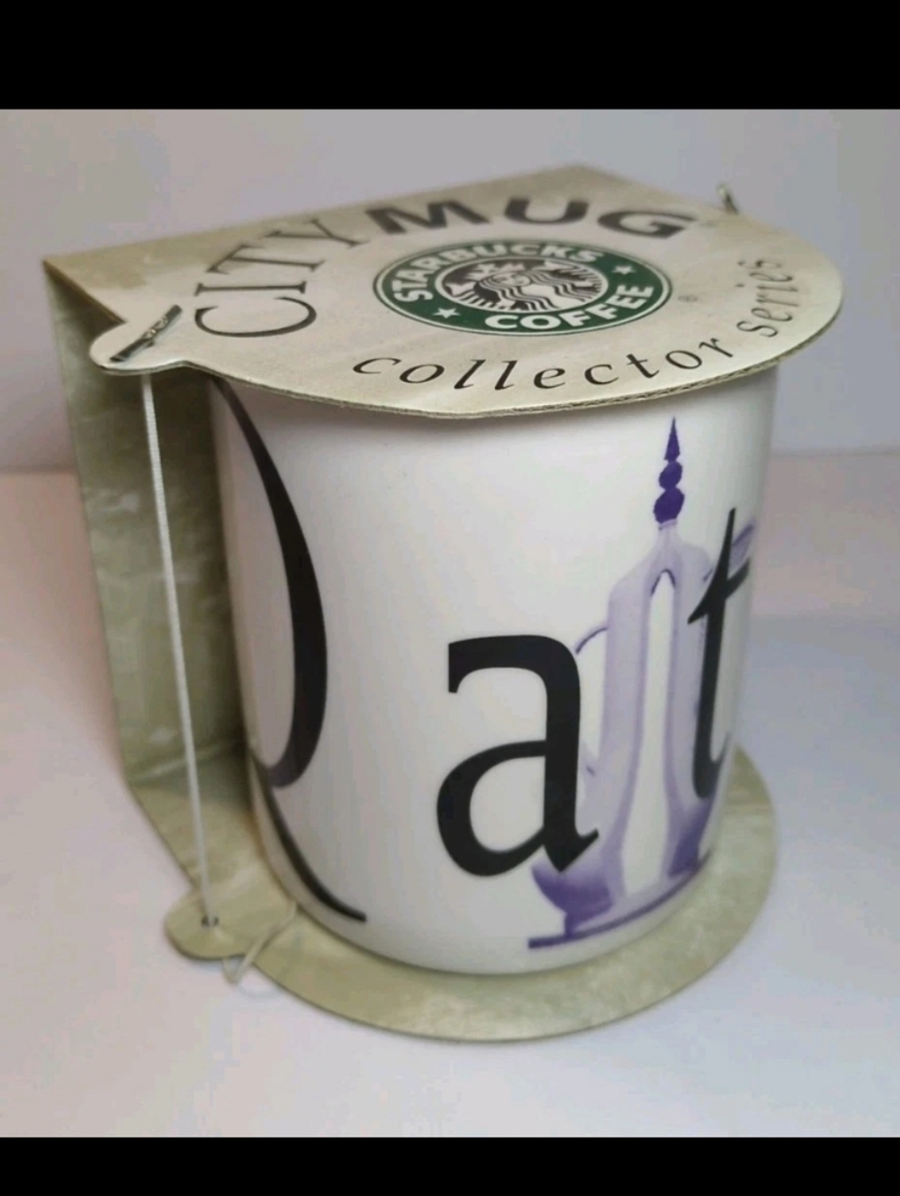 Starbucks Qatar Coffee Mug City Mug Collectors Series New In Box 16 Oz